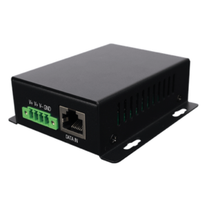 WI-TEK WI-POE62-48V – Inyector PoE Industrial / Entrada 9-42 Vcc / Salida 48V PoE 802.3af/at / Dual RJ45 10/100/1000 Mbps / Rango -20℃ a 70℃