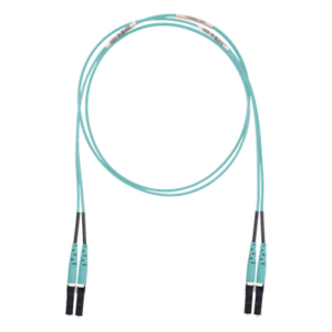 PANDUIT FX2ELLNLNSNM010 – Jumper de Fibra Óptica / Multimodo OM3 50/125 / LC-LC Dúplex / LSZH / 10 m (32.81 ft) / Aqua