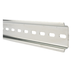 PRECISION PSTRD0.25M – Riel DIN Estándar / 35 mm / 25 cm (9.84 ft) de Longitud / Acero Cromado Zinc / Ranura Central / Paquete de 4