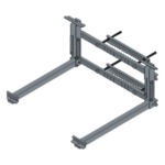 EPCOM INDUSTRIAL EPI-MB225-V1 – Montaje para Panel Solar / Poste o Torre / Módulos 1300-1500 mm / Soporte con Batería / Acabado Galvanizado / 15 kg