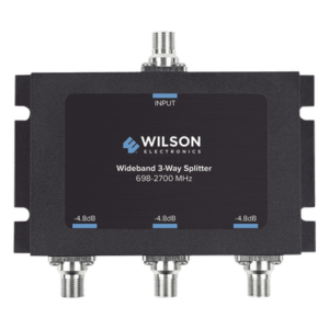 WILSONPRO / WEBOOST 850-035 – Divisor de Potencia RF / 3 Vías / 75 Ohm / 698-2700 MHz / 4.8 dB Pérdida / Conectores F Hembra