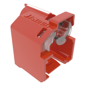 PANDUIT PSL-DCPLRE – Kit de Bloqueo RJ45 / 10 Unidades / Policarbonato / Incluye Herramienta / 0.55' [13.9 mm] Largo