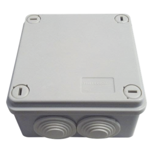 THORSMAN TH-CJE – Caja Estanca / IP55 / IK08 / 6 Entradas 3/4' / 100x100x50 mm (3.94x3.94x1.97') / ABS Gris