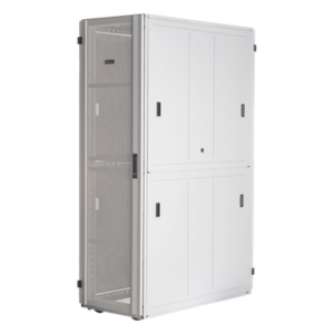 PANDUIT XGL84212W – Gabinete para Centros de Datos / 42 UR / 800 mm Ancho / 1070 mm (3.51 ft) Profundidad / Carga 1588 kg / Puerta Perforada 80% / Acero
