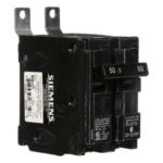 SIEMENS B250S – Interruptor Termomagnético / 2 Polos / 50 A / 120/240 V AC / 10 kA / Conexión por Tornillos