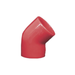 SAFE FIRE DETECTION INC. RP5203X – Codo de 45 Grados para Tubería de Detección por Aspiración / 1 Pulgada / CPVC Resistente al Fuego / Aprobación UL / NFPA