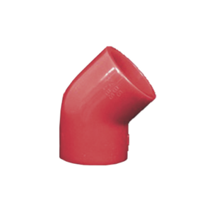 SAFE FIRE DETECTION INC. RP5203X – Codo de 45 Grados para Tubería de Detección por Aspiración / 1 Pulgada / CPVC Resistente al Fuego / Aprobación UL / NFPA