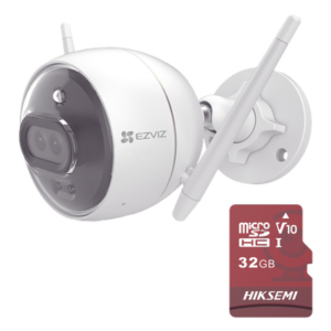 EZVIZ C3X/KM – Cámara Bala Wi-Fi / Dual Lente / Visión Nocturna a Color / Detección Humana y Vehicular / Audio Bidireccional / Memoria MicroSD 32 GB Incluida