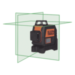 KLEIN TOOLS 93CPLG – Nivel Láser / 3 Planos 360° / Láser Verde 520 nm / Alcance 30.5 m (100 ft) / Autonivelación ±4° / Base Magnética y para Trípode
