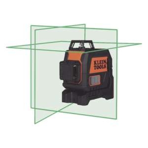 KLEIN TOOLS 93CPLG – Nivel Láser / 3 Planos 360° / Láser Verde 520 nm / Alcance 30.5 m (100 ft) / Autonivelación ±4° / Base Magnética y para Trípode