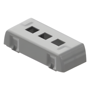 THORSMAN DX18844 – Porta equipamiento Keystone / Canaleta DX10000 / ABS V0 y aluminio SAE 305 / -20°C a 80°C / Gris y blanco
