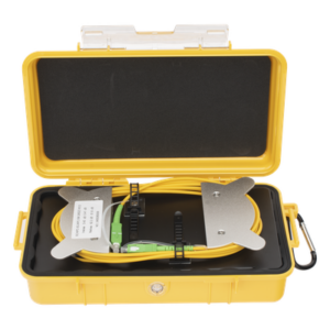 LINKEDPRO BY EPCOM LP-LC-SM-1KM – Bobina de Lanzamiento OTDR / Fibra Monomodo / 1 km (3280.8 ft) / Conectores SC/APC / Carcasa Resistente