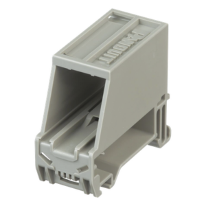 PANDUIT CADIN1IG – Adaptador de 1 Puerto / Riel DIN 35 mm (1.38 pulgadas) / Policarbonato UL94V-0 / Color Gris Internacional