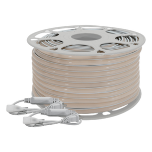 JWJ JLML-2835-08 – Manguera LED Luminosa / Resina Transparente IP65 / 50 m / 110V CA 4.2 A / 500 W / 6500 K / 164 pies / Corte cada 100 cm