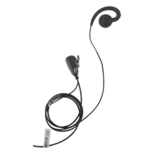TXPRO TX-300M-H02 – Micrófono de Solapa con Audífono / Cable Kevlar Reforzado / PTT Integrado / Clip Giratorio 360° / Gancho PTE Médico