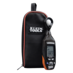KLEIN TOOLS ET130 – Medidor Digital de Luz / Rango 4000 fc / 40000 lux / LCD Retroiluminada 40 Segmentos / Hold, Max/Min, Apagado Automático