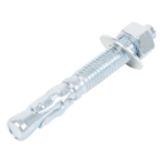 ANCLO ANC-AA38-300 – Taquete Tipo Arpón / 3/8" x 3" (9.5 x 76 mm) / Acero Electro Galvanizado / Instalación en Concreto / Tuerca y Rondana Incluidas