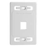 SIEMON MX-FP-S-01-02B – Placa de Pared Modular / 1 Salida / Color Blanco / Versión Bulk / MAX