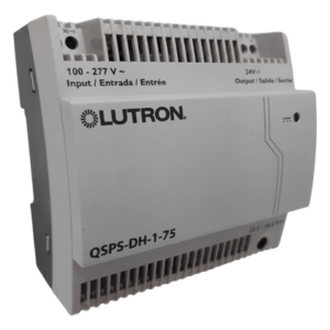 LUTRON ELECTRONICS QSPSDH175 – Fuente de Alimentación para Enlace de Control / 24 V CC / 2.5 A / 75 PDU / Entrada 100-277 V~ / Montaje Riel DIN 35 mm