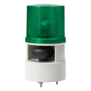 QLIGHT S125DML-WS-110220-G – Baliza LED con Sirena / 5 Tonos 105 dB / 4 Patrones de Destello / 110-220 VCA / IP54