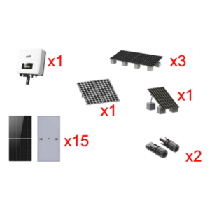 AFORE HNS9000TLKIT1 – Kit Solar Interconexión / 9kW / 220Vca / Inversor On-Grid / Montaje Incluido