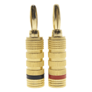 EPCOM PROAUDIO EP-BSC-KIT – Kit Conector Banana / Tipo Tornillo / Chapado en Oro 24K / 12 AWG Máx / Polaridad Codificada / 2 Piezas