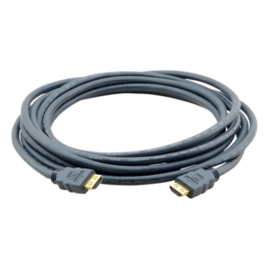 KRAMER C-HM/HM-3 – Cable HDMI Premium / 4K@60Hz 4:4:4 / 18 Gbps / Conectores K-Lock Oro 24K / Triple Blindaje / 0.90 m (3 pies)