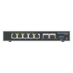 GRANDSTREAM GCC6010 – Router Firewall / IP PBX 24 Usuarios / Switch PoE 4 Puertos / SFP 2.5G / VPN 2.5 Gbps / 3x WAN Configurables