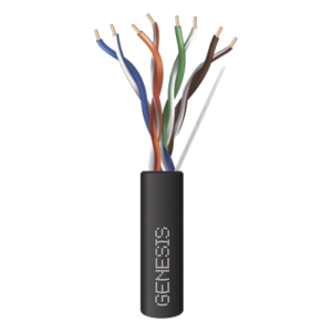 GENESIS 6361-2108/1000 – Bobina de Cable / UTP Cat6 PLENUM / 305 m (1000 ft) / 4 Pares / PVC Resistente a Luz Solar / UL CMP / 350 MHz / CCTV y Redes de Datos