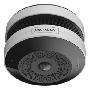 HIKVISION HF-VS409 – Cámara Fisheye IP / 4 Megapixel / Detector de Humo y Temperatura / IR 15 m (49.2 ft) / WDR 120 dB / Alarma 85 dB / PoE / MicroSD 128 GB