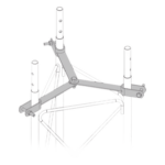 SYSCOM TOWERS SJB-90G – Brida de Sujeción para Retenida / Acero Galvanizado en Caliente / Compatible STZ90G / Norma NMX-H-004