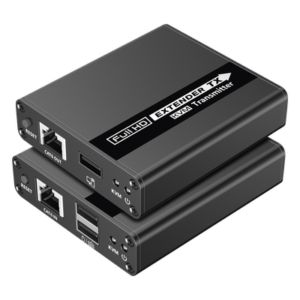 EPCOM TITANIUM TT223KVM – Kit extensor KVM (HDMI y USB) | 40m a 4k@30Hz | 70m a 1080P@60Hz | Cat 6, 6a y 7 | CERO LATENCIA | HDR | Salida Loop | Salida de audio de 3.5mm |