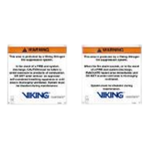 VIKING 26407-S – Señalamiento de Seguridad / Aluminio 254 mm / Almacenamiento de Cilindros / cULus Listed / FM Approved / Oxeo PR