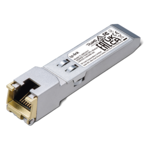 TP-LINK TL-SM5310-T – Transceptor mini-GBIC SFP+ RJ45 / 10GBASE-T a 100BASE-TX / Hasta 30 m (98.4 pies) / Metal