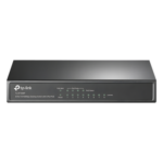 TP-LINK TL-SF1008P – Switch PoE+ No Administrable / 8 Puertos 10/100 Mbps / 4 Puertos PoE 802.3af/at / 66W / Alcance Extendido 250 m (820 pies) / Sin Ventilador