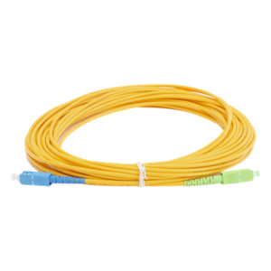 LINKEDPRO BY EPCOM LPSM3SCUSCAS15 – Jumper de Fibra Óptica / Monomodo OS2 / SC/UPC-SC/APC / Simplex / 15 m (49.21 ft) / 3 mm / PVC