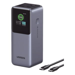 UGREEN 35524B – Power Bank / 20000mAh / 130W Max / 3 Salidas / PD 3.0 / QC3.0 / Pantalla TFT / Carcasa Ignífuga