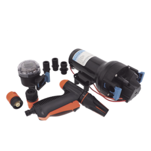 JABSCO P501J-119N-3A – Bomba de Diafragma Marina / 12 VCC / 5 GPM (18.9 LPM) / 70 PSI (4.8 BAR) / Autocebante 2.4 m (8 ft) / IPX6