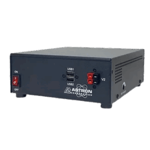 ASTRON SS25AP – Fuente de Alimentación Conmutada / Salida 13.8 Vdc / 20 A Continuos / Pico 25 A / 2 Puertos USB 5.2 V / Entrada Universal 100-240 Vca