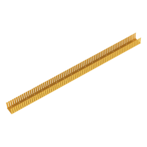 PANDUIT E4X4YL6 – Canaleta Ranurada para Fibra Óptica / 4 in Ancho x 4 in Alto / 1828.8 mm Largo / PVC Rígido / Color Amarillo / UL 2024a