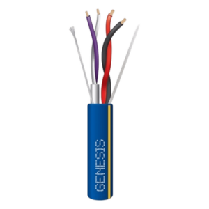 GENESIS 1244-106Y – Cable de Control de Iluminación / 2x18 AWG + 2x22 AWG / 305 m (1000 pies) / Par Blindado 22 AWG / UL 1685/444/13