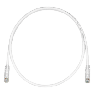 PANDUIT UTPSP0.5MY – Cable de Parcheo UTP Cat6 / 24 AWG / CM / 50 cm (1.64 ft) / Blanco Mate