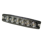 SIGNALPRO SPL6A – Luz Auxiliar LED / 6 LED / Ámbar / Multivoltaje 12~24 VCD / IP68 / SAE Clase 1 / Perfil Ultra Bajo