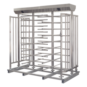 ACCESSPRO XT-200-L – Torniquete Doble de Cuerpo Completo / Acero Inoxidable 304 / 25 Personas/min / 110 VAC / Apertura Automática en Emergencias
