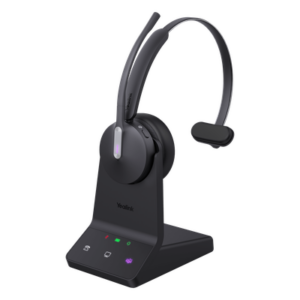 YEALINK WH64-MONO-TEAMS – Diadema Inalámbrica / Mono / DECT + Bluetooth 5.2 / Acoustic Shield 2.0 / 32h Conversación / Altavoz 30mm / Certificación Teams
