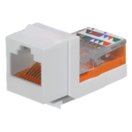 PANDUIT NK5E88MWHY – Módulo Jack Keystone / Cat 5e / Clase D / RJ45 / Leadframe / T568A/B / Sin Blindaje / Blanco