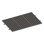 EPCOM POWERLINE VEKTORMINIKIT1X3 – Kit Minirieles para Panel Solar / Arreglo 1x3 / 3 Paneles de 35mm / Montaje Plano en Lámina / 8 Rieles / Sujetadores Incluidos