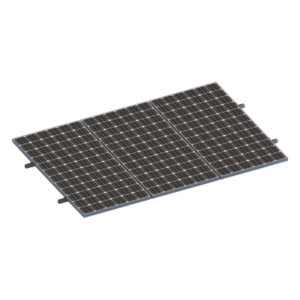 EPCOM POWERLINE VEKTORMINIKIT1X3 – Kit Minirieles para Panel Solar / Arreglo 1x3 / 3 Paneles de 35mm / Montaje Plano en Lámina / 8 Rieles / Sujetadores Incluidos