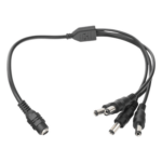 EPCOM POWERLINE JR-F52 – Cable Divisor de Energía DC / Jack Hembra 3.5 mm a 4 Macho / 22AWG / 1-24 VCC / 5A a 12VCC / 19 cm