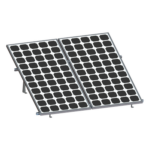 EPCOM POWERLINE VEKTOR8R2700 – Soporte para Paneles Solares / 2 Módulos / Riel 2.7 m (8.9 ft) / Aluminio Anodizado / Inclinación 20-45° / Viento 136 km/h